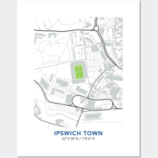 Map Desing of Portman Road Posters and Art